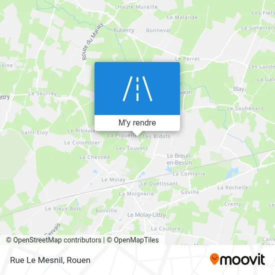 Rue Le Mesnil plan