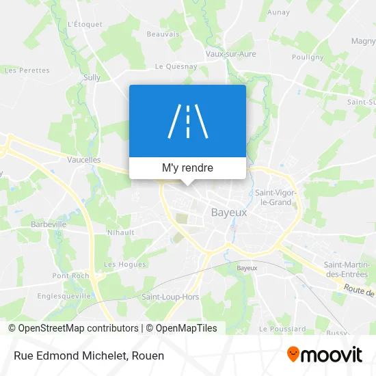 Rue Edmond Michelet plan
