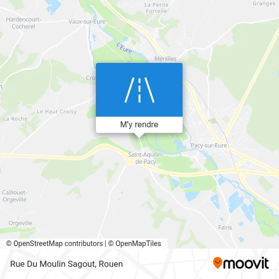 Rue Du Moulin Sagout plan