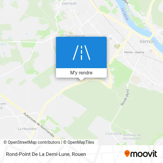 Rond-Point De La Demi-Lune plan