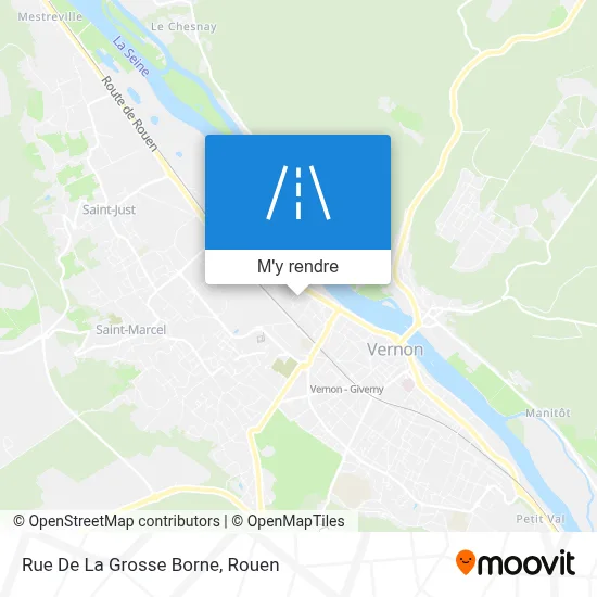 Rue De La Grosse Borne plan