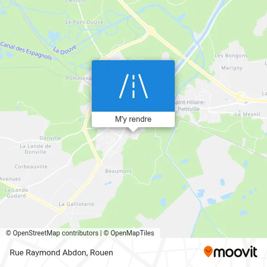 Rue Raymond Abdon plan