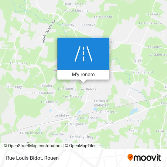 Rue Louis Bidot plan