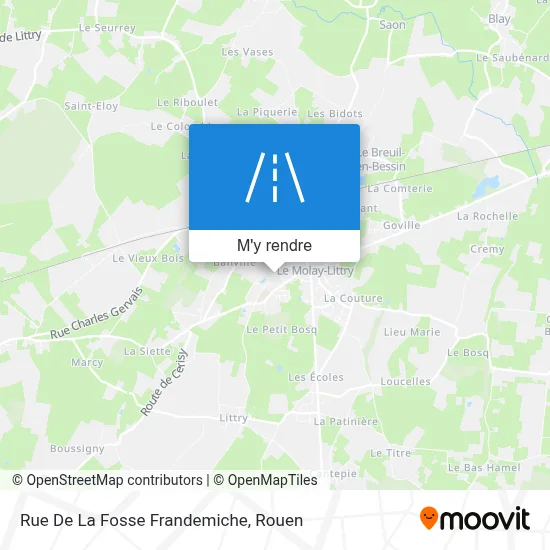 Rue De La Fosse Frandemiche plan