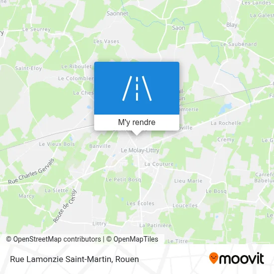 Rue Lamonzie Saint-Martin plan