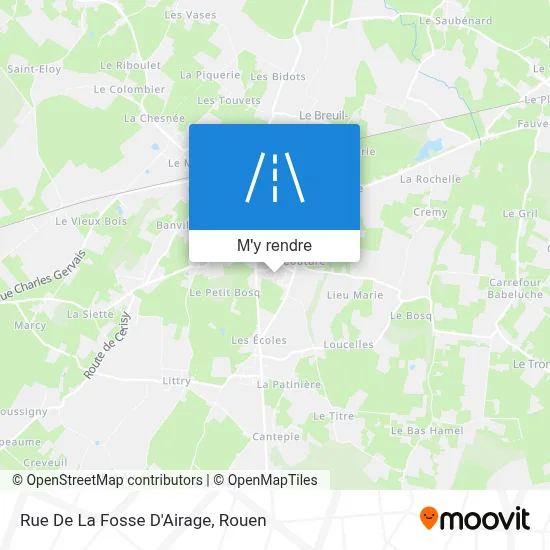 Rue De La Fosse D'Airage plan