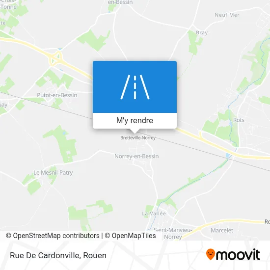 Rue De Cardonville plan