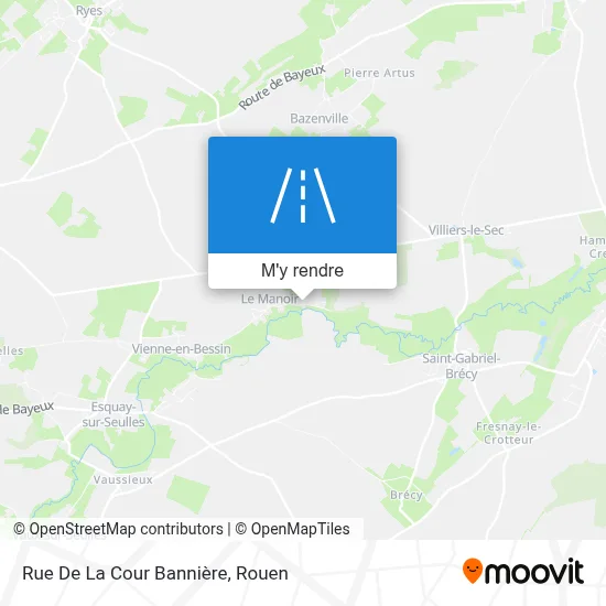 Rue De La Cour Bannière plan