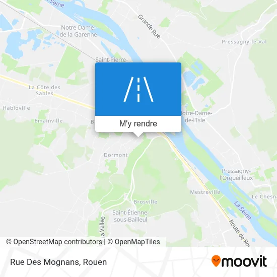 Rue Des Mognans plan