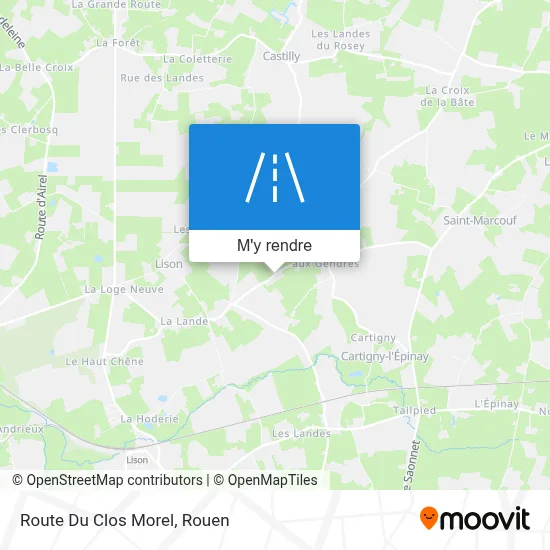 Route Du Clos Morel plan