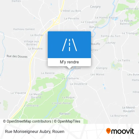Rue Monseigneur Aubry plan