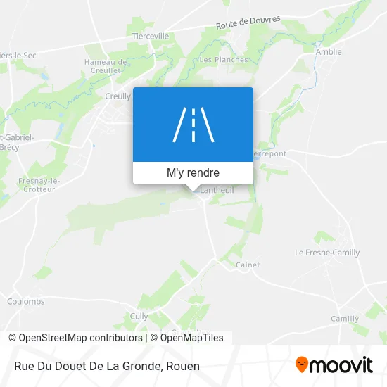 Rue Du Douet De La Gronde plan