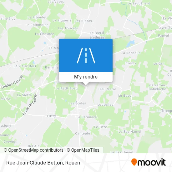 Rue Jean-Claude Betton plan