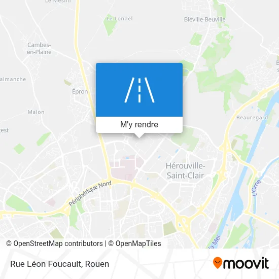 Rue Léon Foucault plan