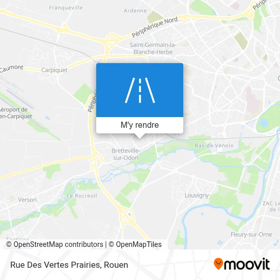 Rue Des Vertes Prairies plan