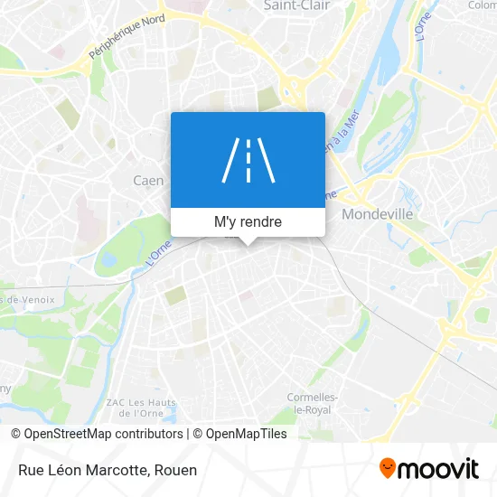 Rue Léon Marcotte plan
