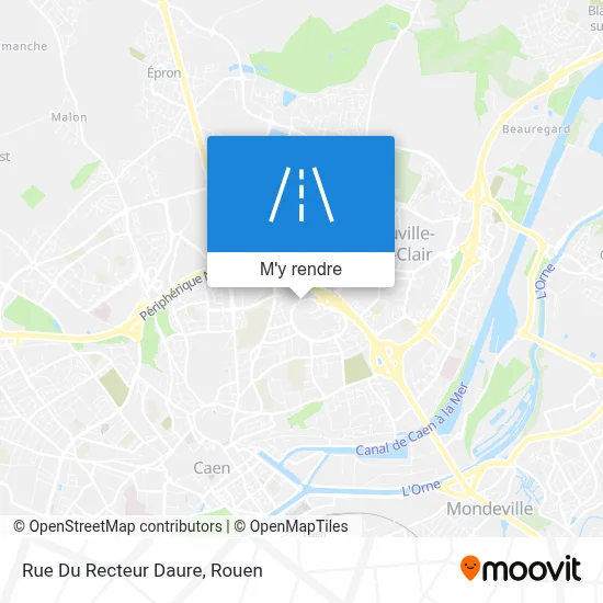 Rue Du Recteur Daure plan