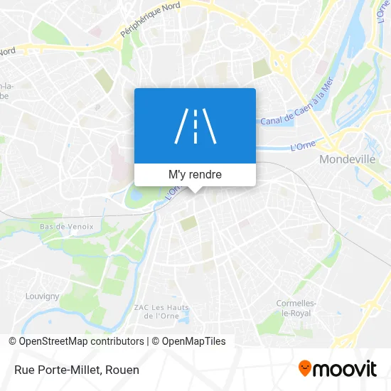 Rue Porte-Millet plan