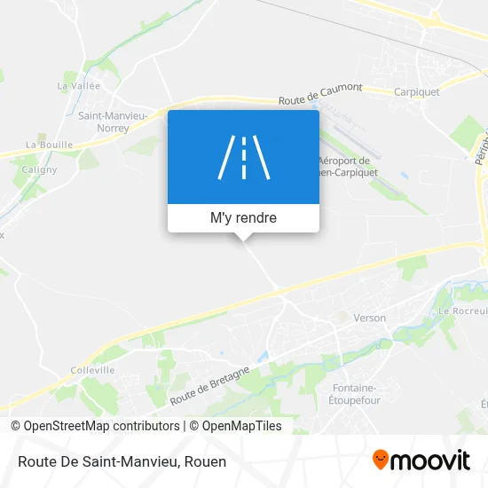 Route De Saint-Manvieu plan