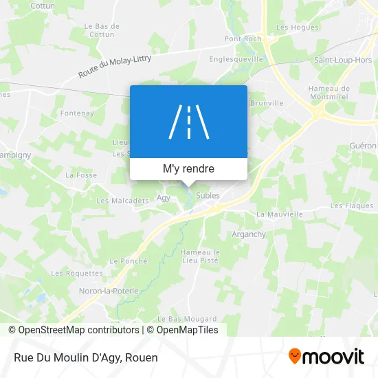 Rue Du Moulin D'Agy plan