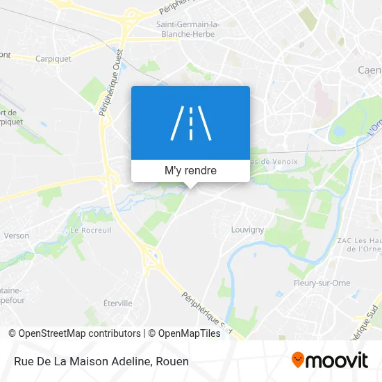 Rue De La Maison Adeline plan