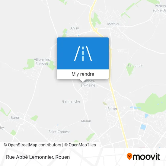 Rue Abbé Lemonnier plan
