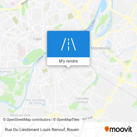 Rue Du Lieutenant Louis Renouf plan