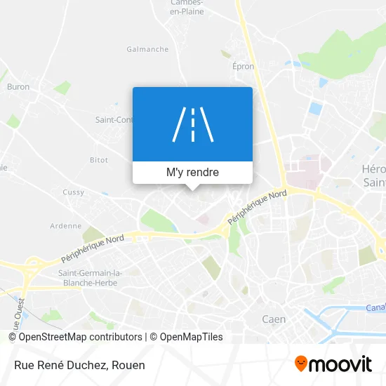 Rue René Duchez plan
