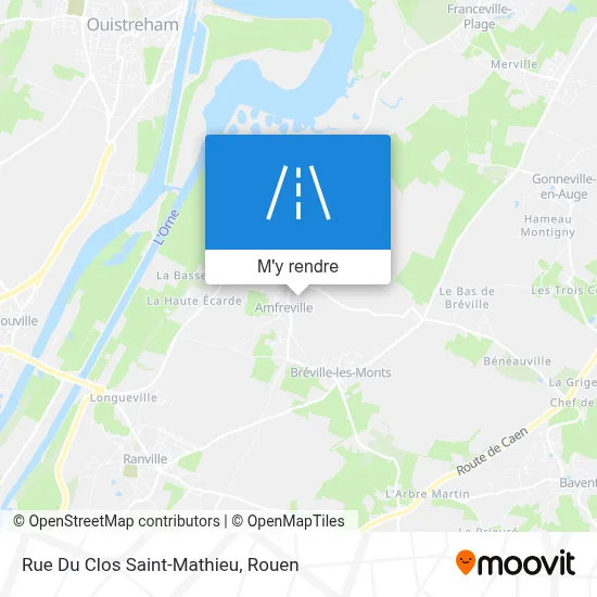 Rue Du Clos Saint-Mathieu plan