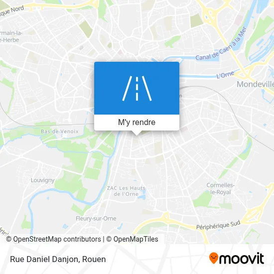 Rue Daniel Danjon plan