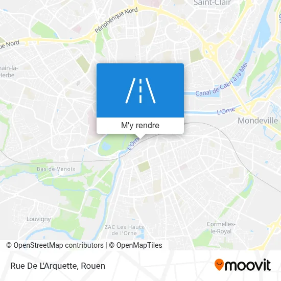 Rue De L'Arquette plan