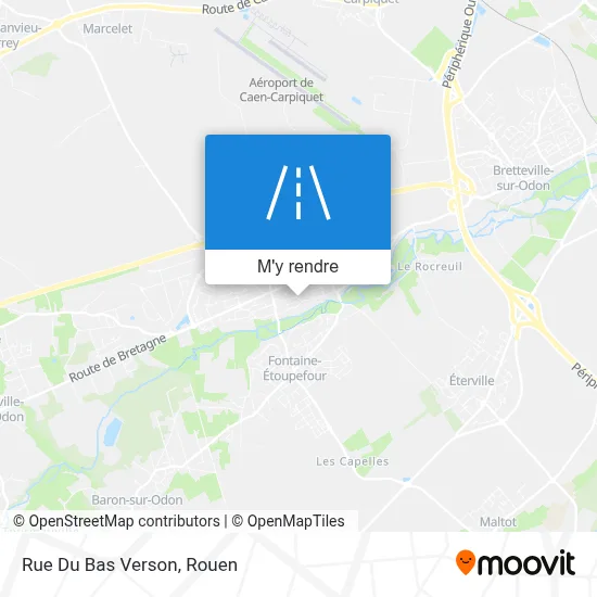 Rue Du Bas Verson plan