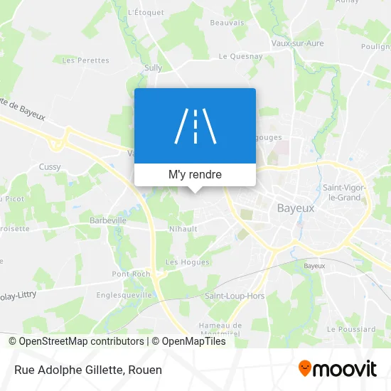 Rue Adolphe Gillette plan