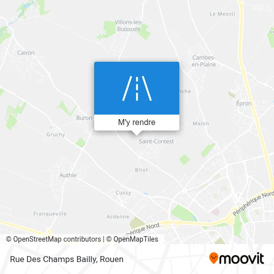 Rue Des Champs Bailly plan