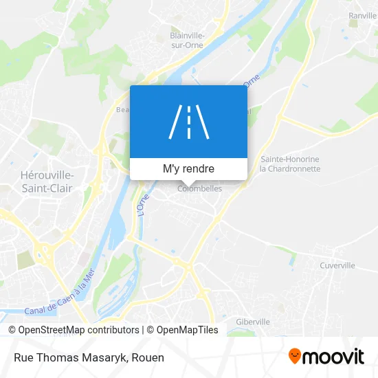 Rue Thomas Masaryk plan