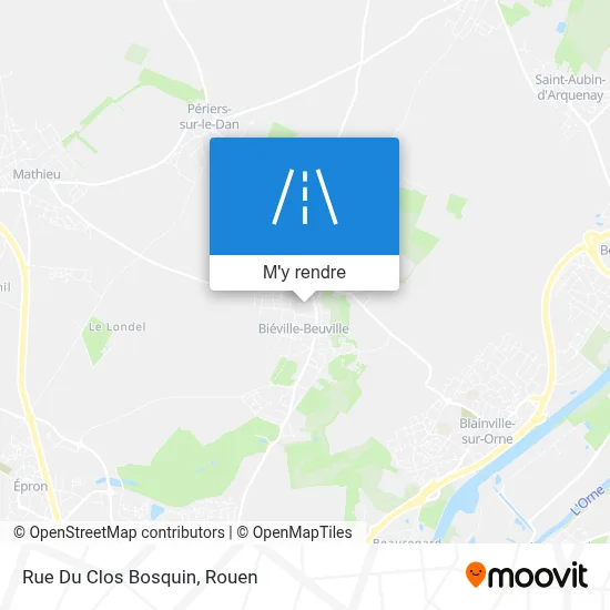 Rue Du Clos Bosquin plan