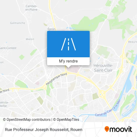 Rue Professeur Joseph Rousselot plan