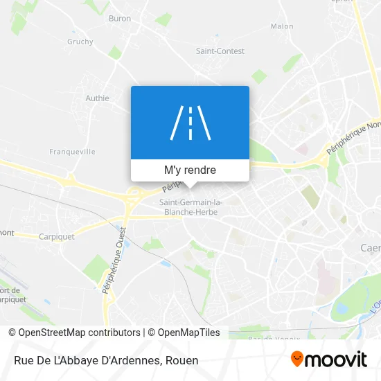 Rue De L'Abbaye D'Ardennes plan