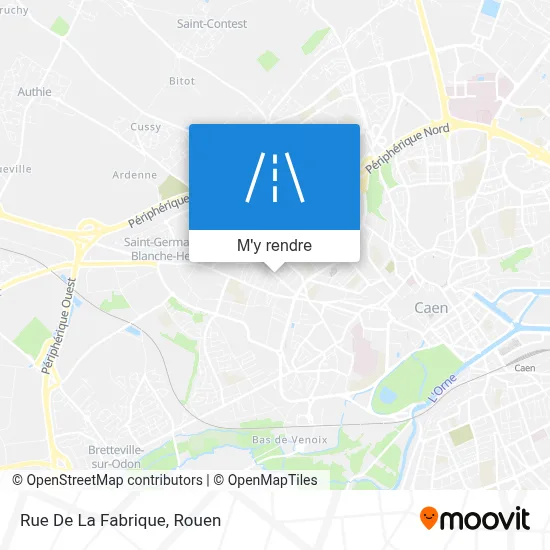Rue De La Fabrique plan