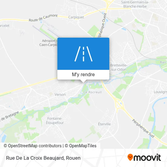 Rue De La Croix Beaujard plan