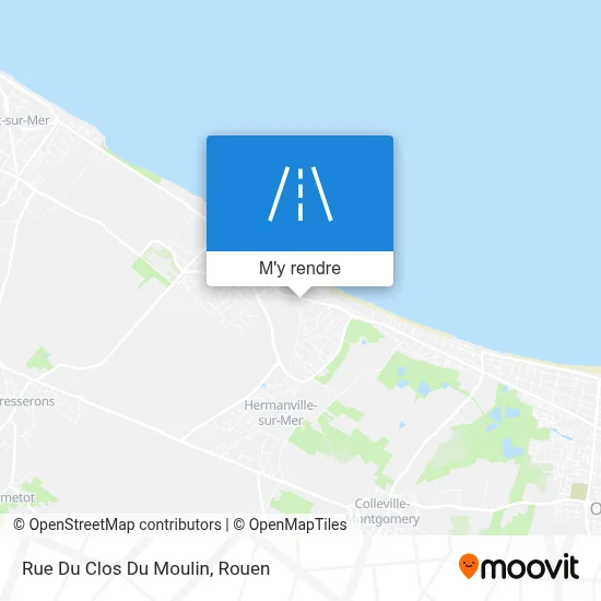 Rue Du Clos Du Moulin plan