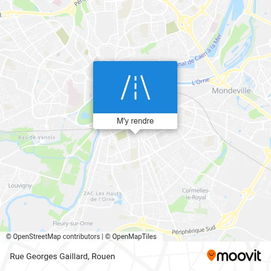 Rue Georges Gaillard plan