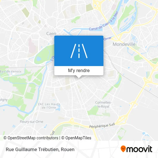 Rue Guillaume Trébutien plan