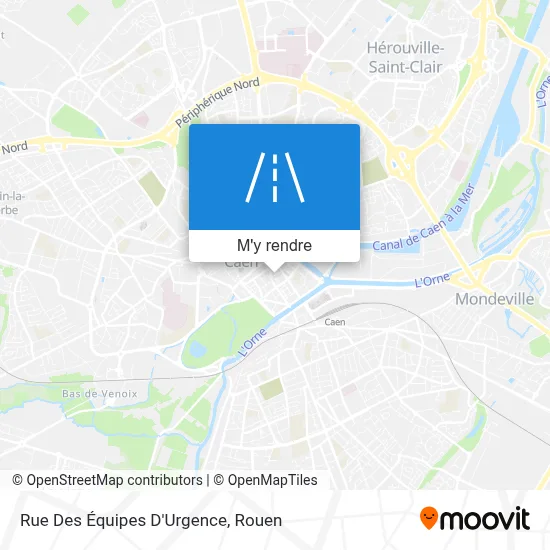 Rue Des Équipes D'Urgence plan