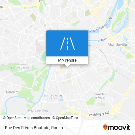 Rue Des Frères Boutrois plan