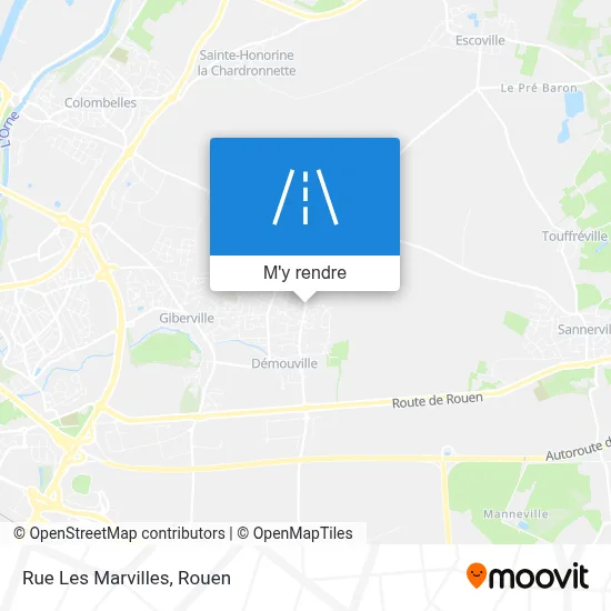 Rue Les Marvilles plan
