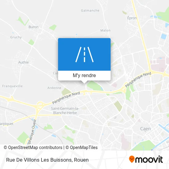 Rue De Villons Les Buissons plan