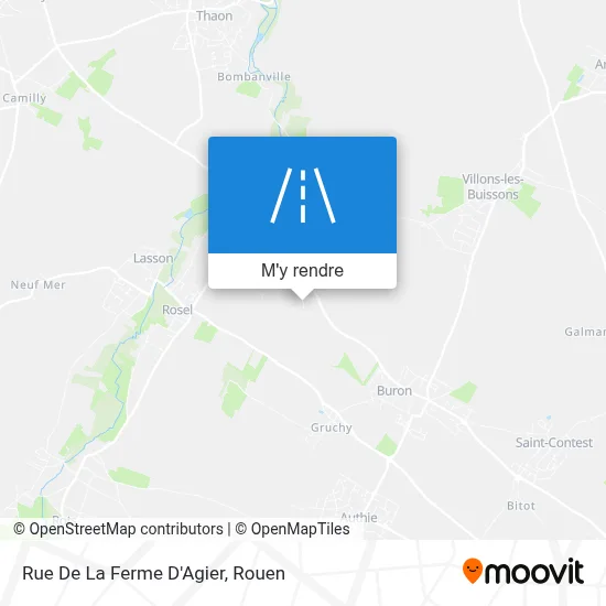 Rue De La Ferme D'Agier plan