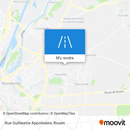 Rue Guillaume Appolinaire plan
