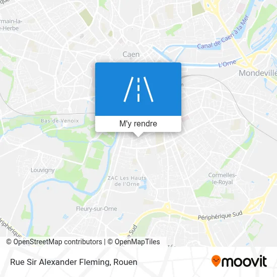 Rue Sir Alexander Fleming plan